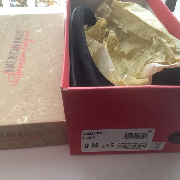 BRAND NEW American Rag ballet flats, black faux leather, comfy classic NIB - Picture 2 of 6